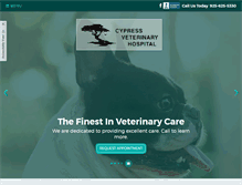 Tablet Screenshot of cypressvethospital.net